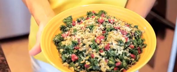 Massaged Kale Salad with Pepitas & Cranberries Recipe