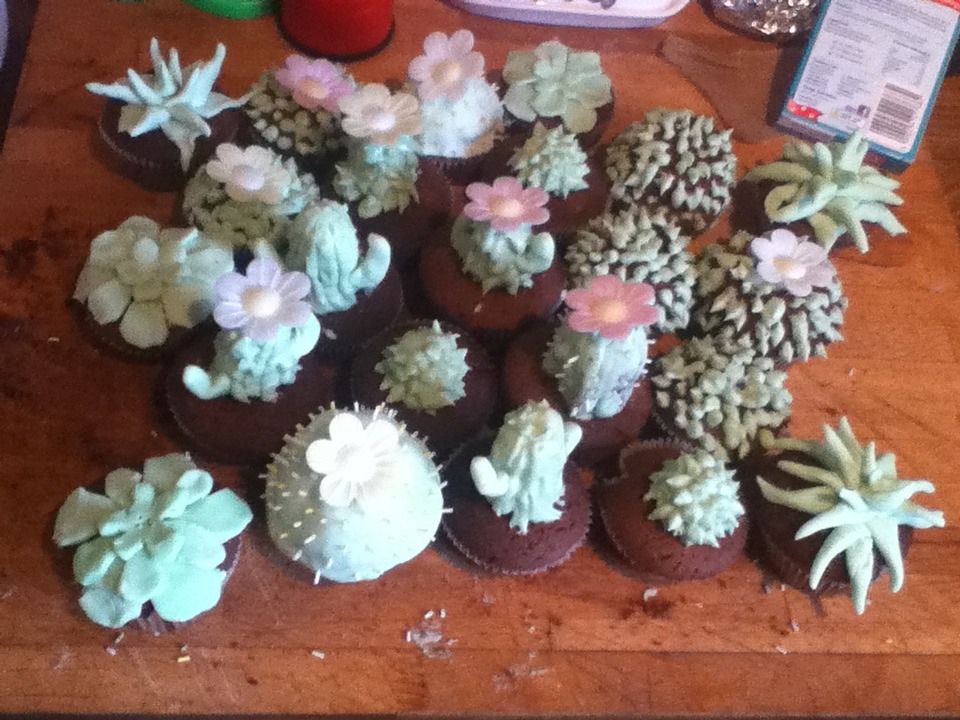 Cactus Cakes for People That Haven't Decorated Cakes Before