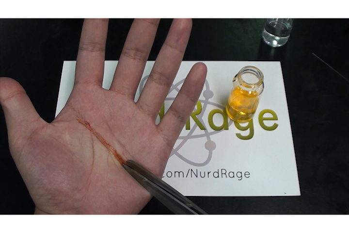 Fake Blood Cut Trick With Chemistry