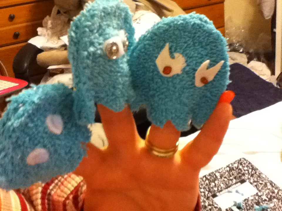 No Sew Pac Man Ghost Finger Puppets