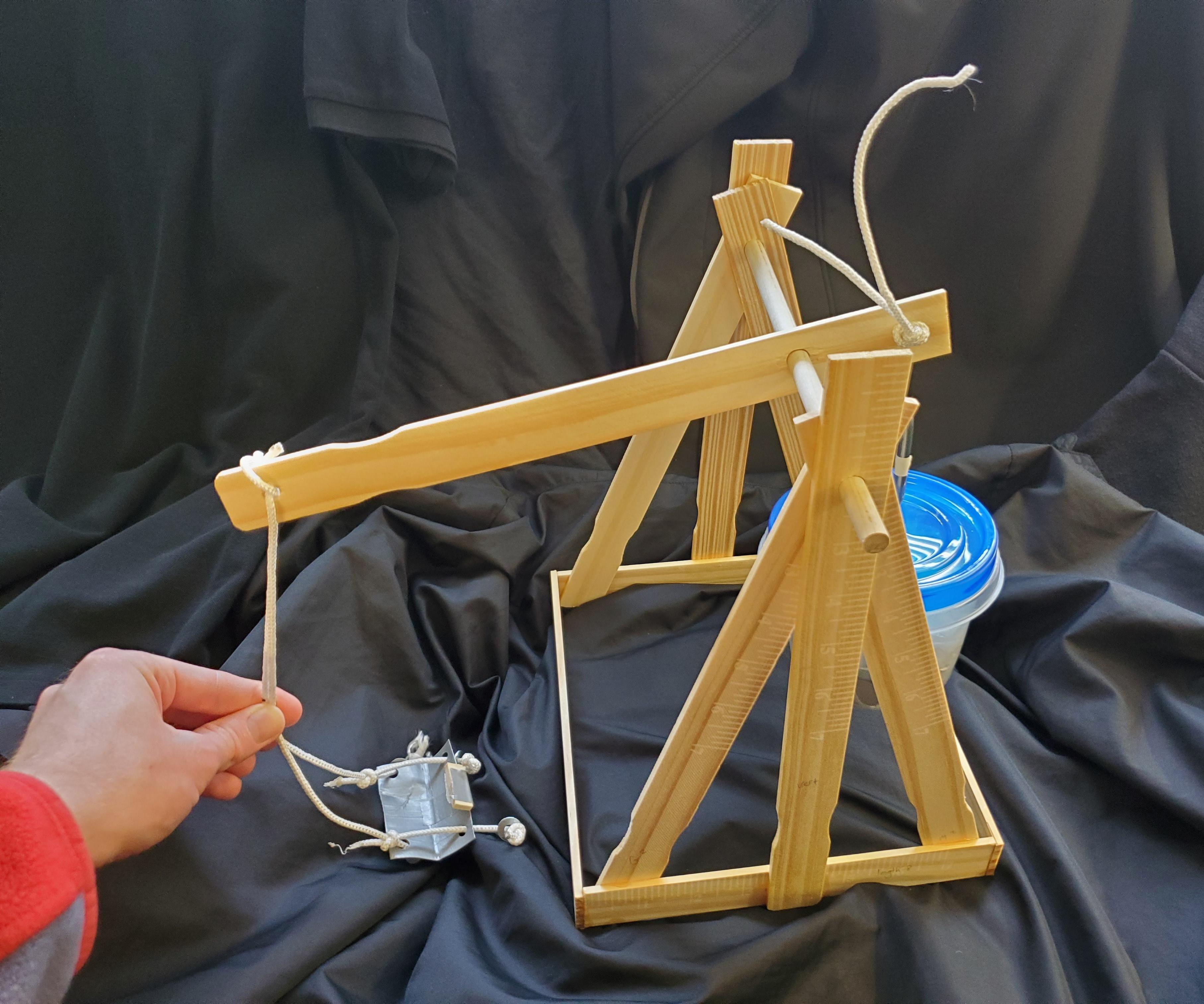 Trebuchet With Paint Sticks