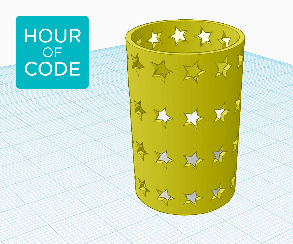 Code-generated Patterns in Tinkercad