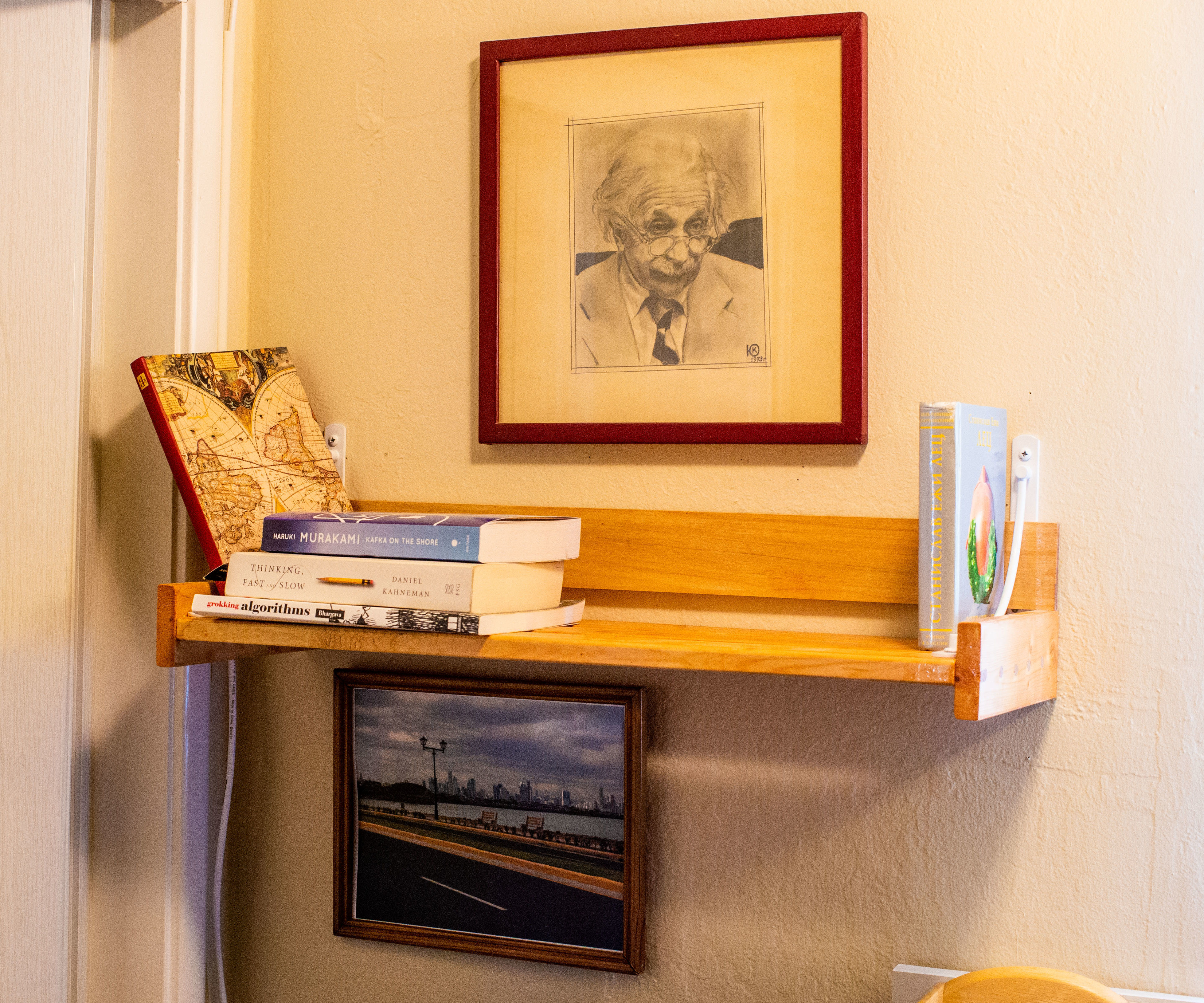Wall Shelf and Scanner Stand Made From Home Depot Common Boards