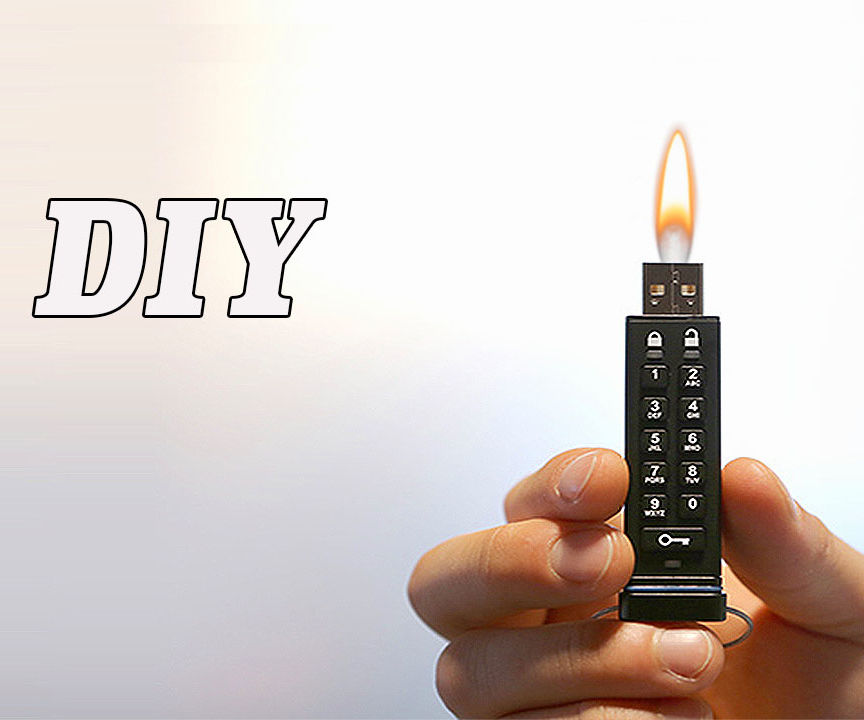 How to Make a USB FLASH DRIVE-LIGHTER ? || TUTORIAL || DIY ||