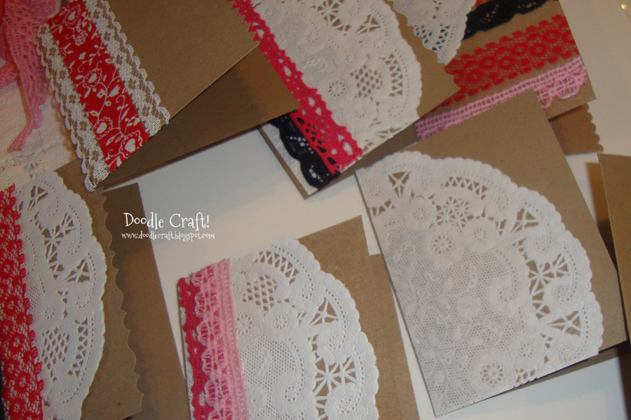 vintage style downton abbey craft Saint Valentine's day St. lace rose kraft paper and homemade handmade envelopes (19).JPG