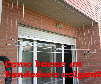 Hacer un tendedero colgante del techo