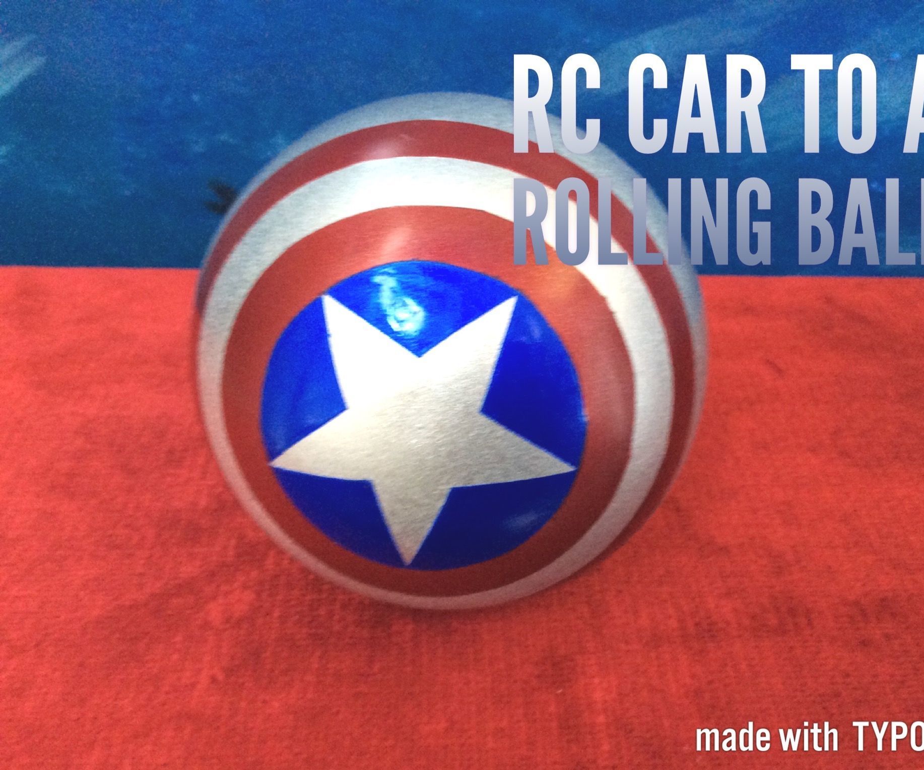 Homade rc rolling ball from rc car