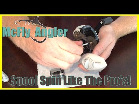 How to get your reel spool to SPIN Incredibly! - Shimano reel cleaning, do this every time you fish!