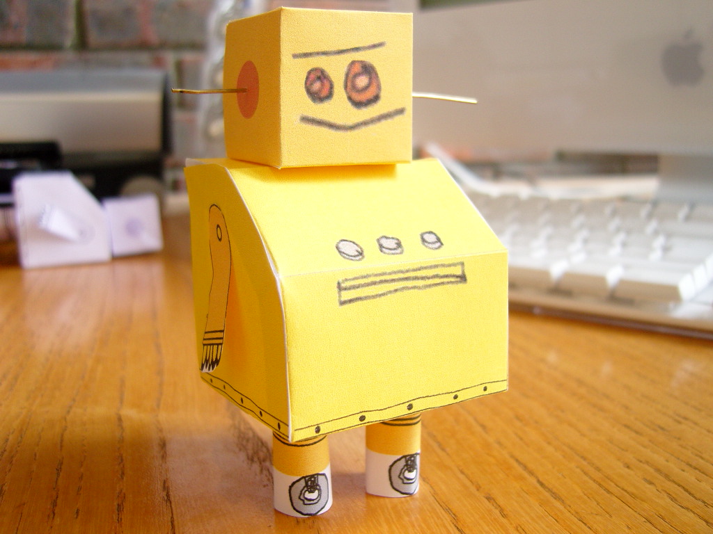 Instructables Robot -- Paper Model