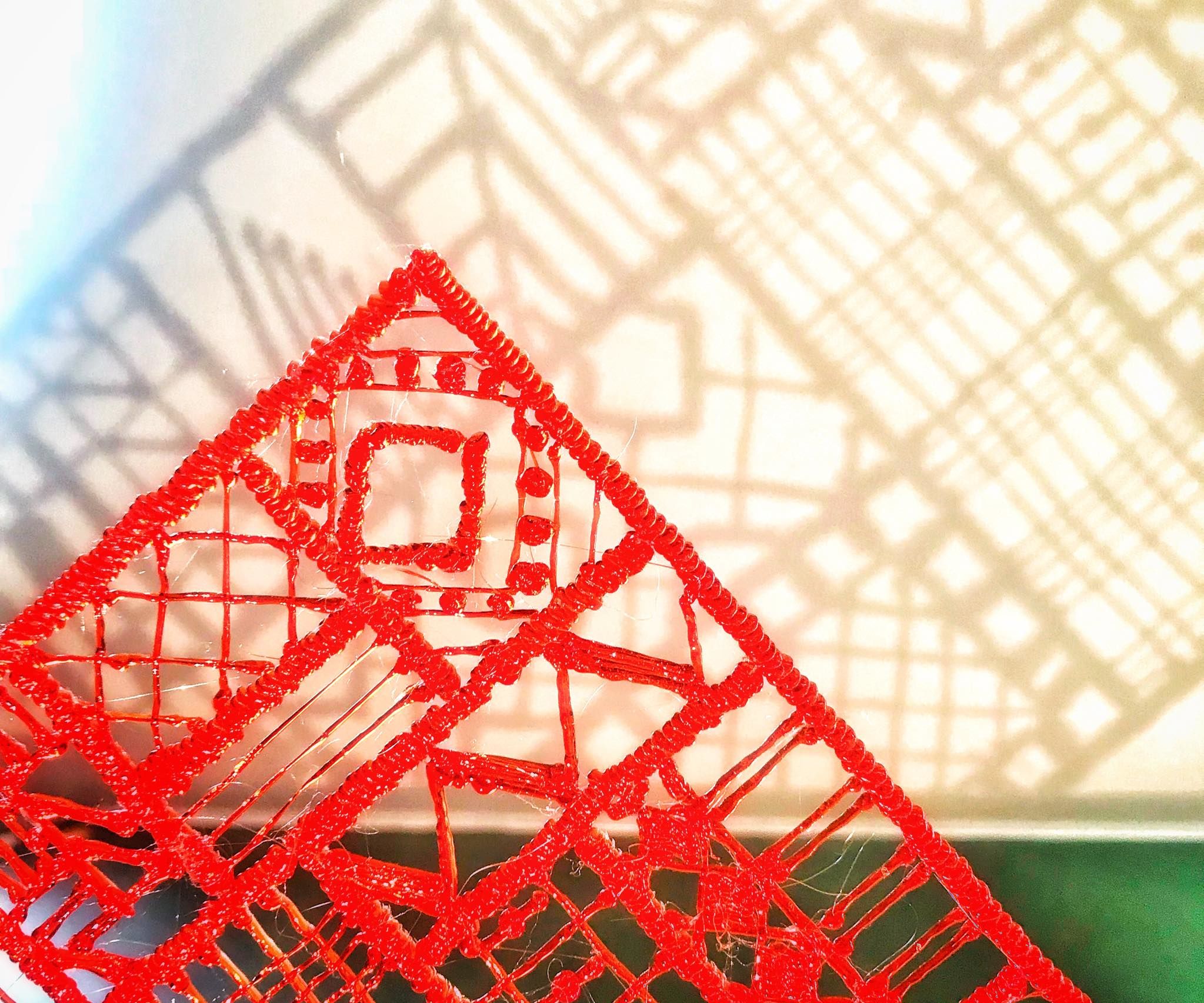Red 3D Pen Silhouette