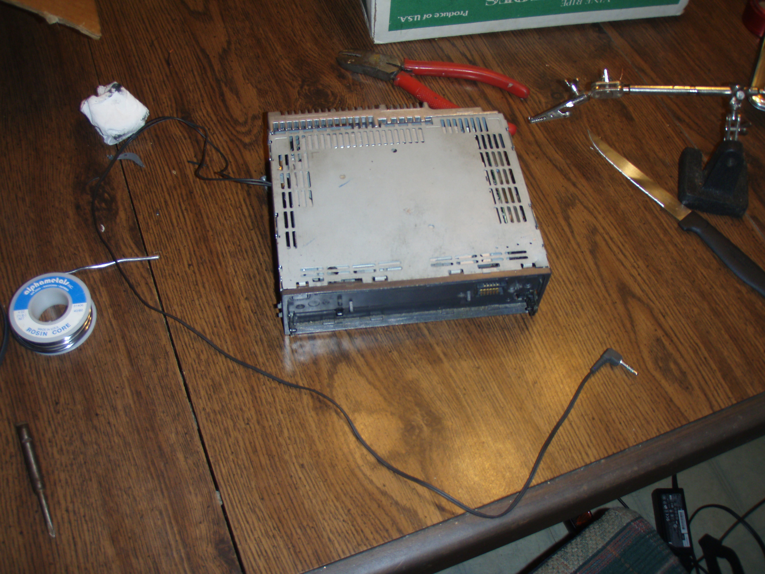 MP3 player "input" for car stereo.
