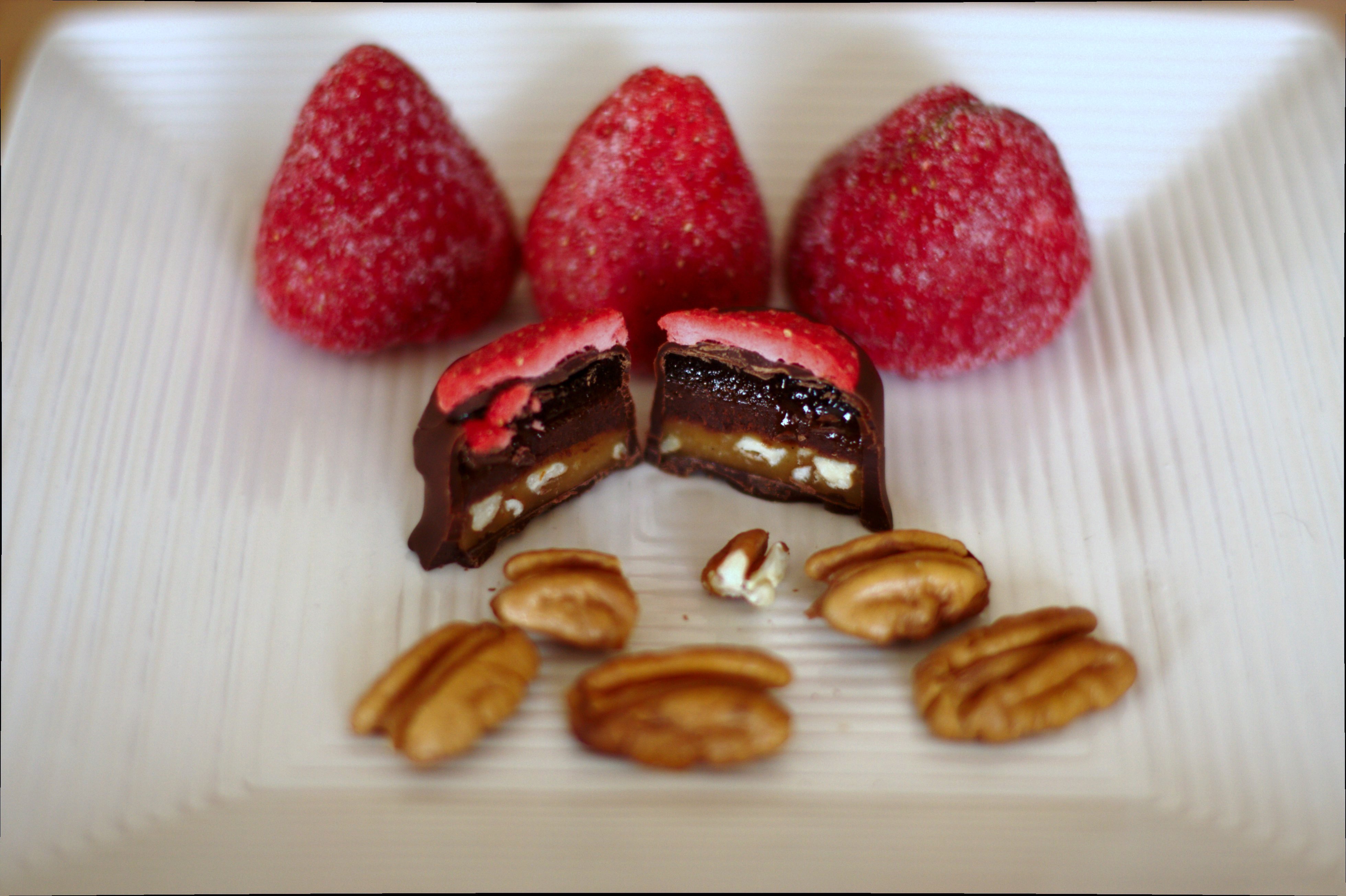 Strawberry Balsamic Turtle Truffles