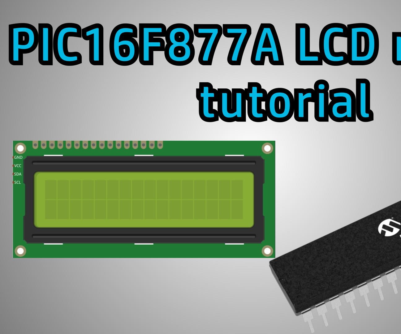 LCD Interface With PIC16F877A Microcontroller