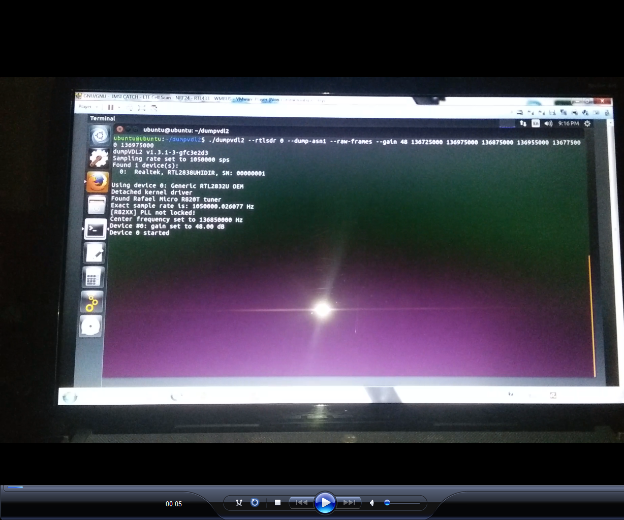 SMART INSTALL Dumpvdl2 Receiver ON WINDOWS WORKSTATION AND VMWARE WITH RTL SDR