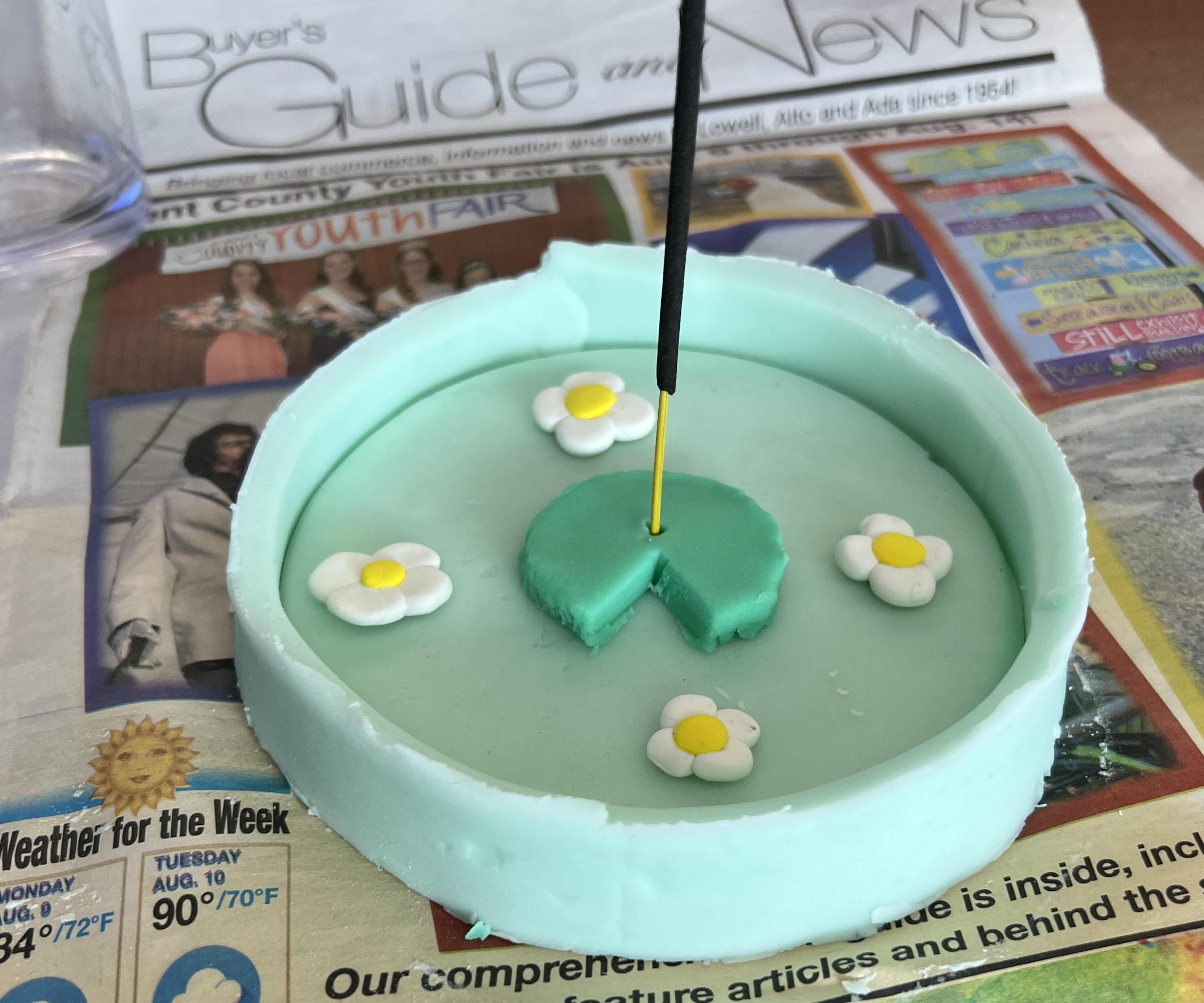 Air Dry Clay Incense Holder