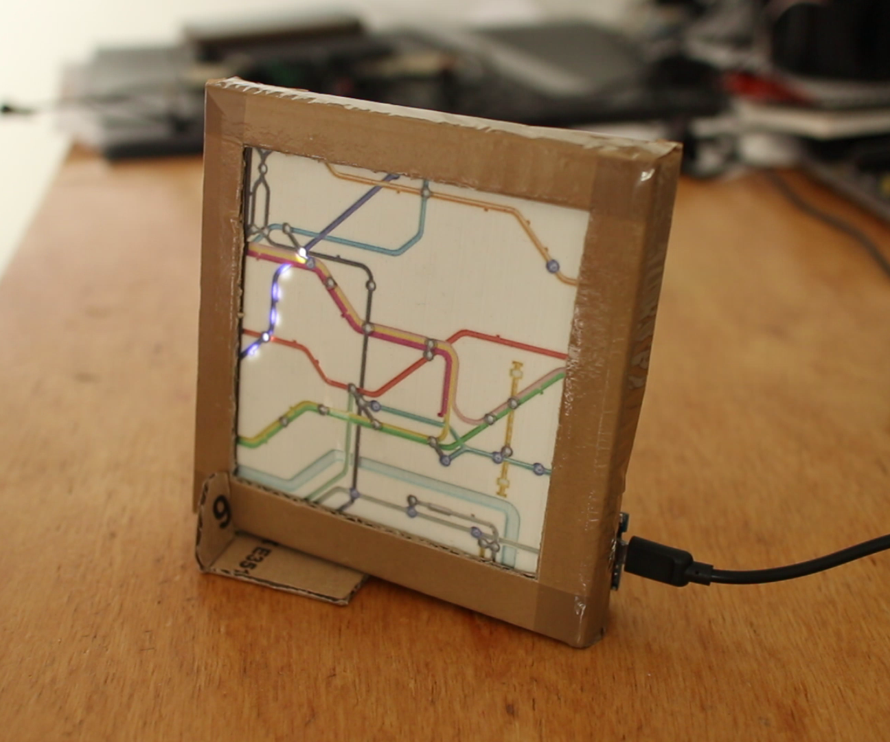 London Underground Map Clock