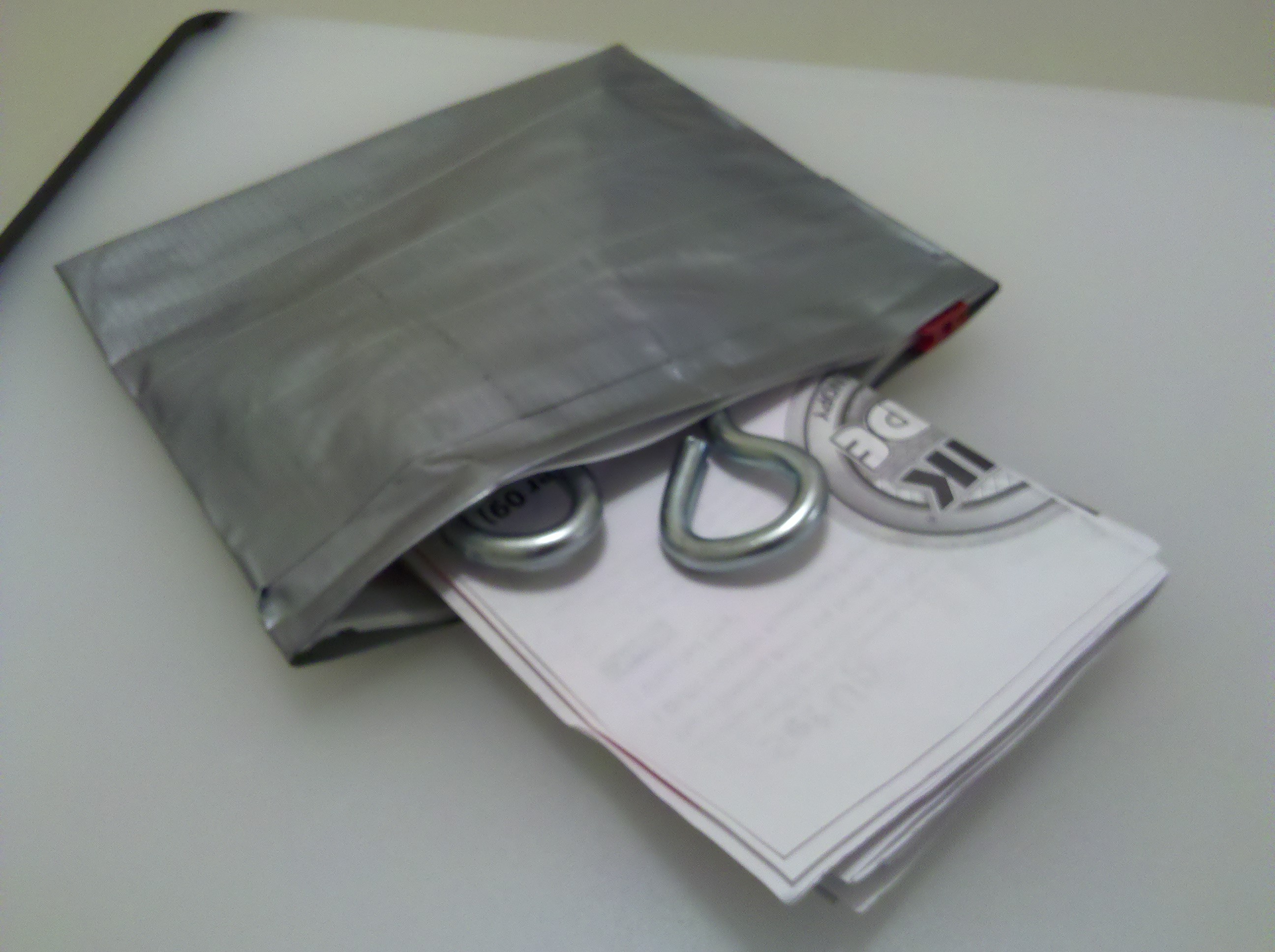 Duct Tape Reinforced Zipper Bag