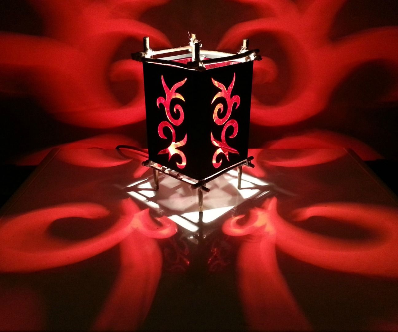 DIY Tribal Art Inspired Lamp