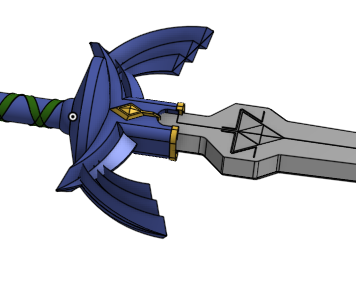 How to Make Legend of Zelda Master Sword in Onshape(not Actual Size)
