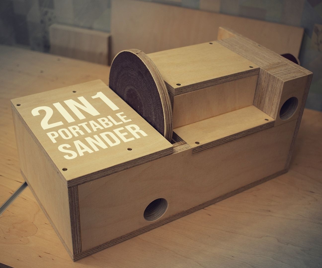 Portable 2in1 Disc & Drum Sander