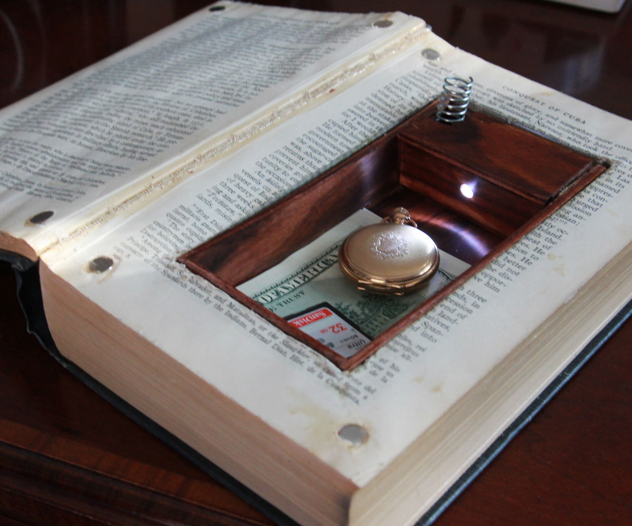 LED Book Safe W/ Secret Compartment