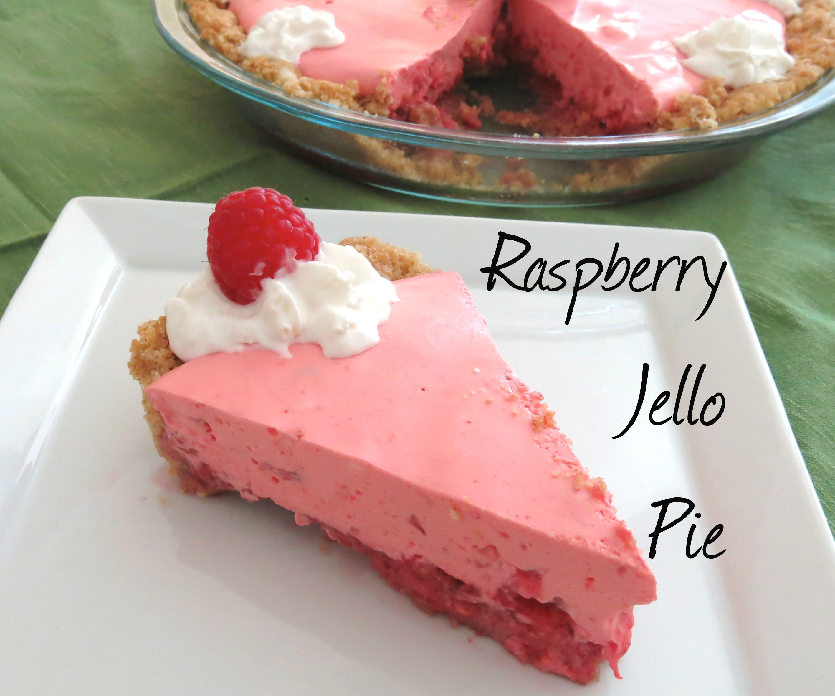 Raspberry Jello Pie