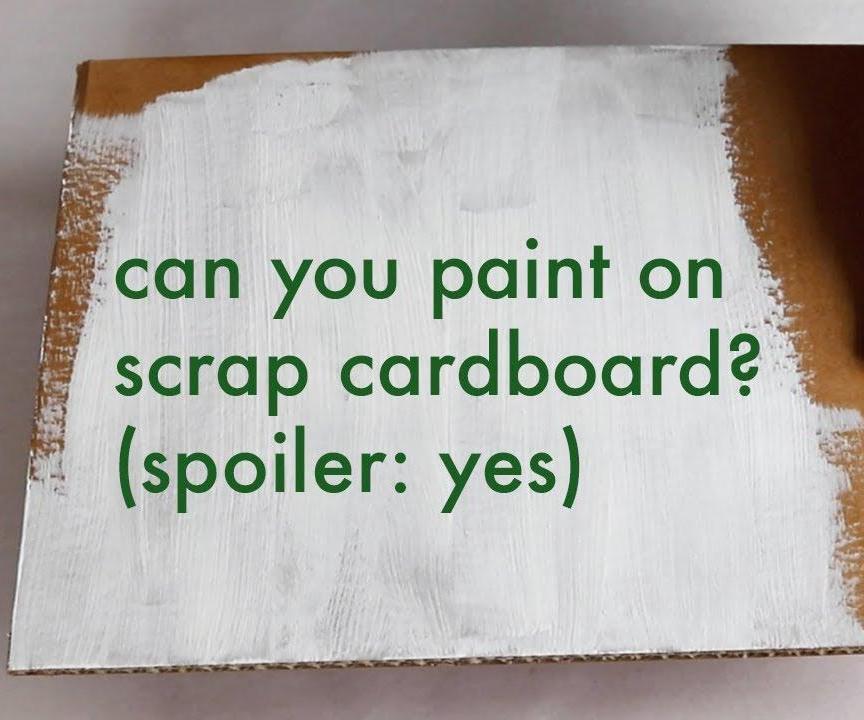 Recycled Cardboard Painting Surface