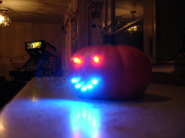 The Mini Pumpkin LED Face