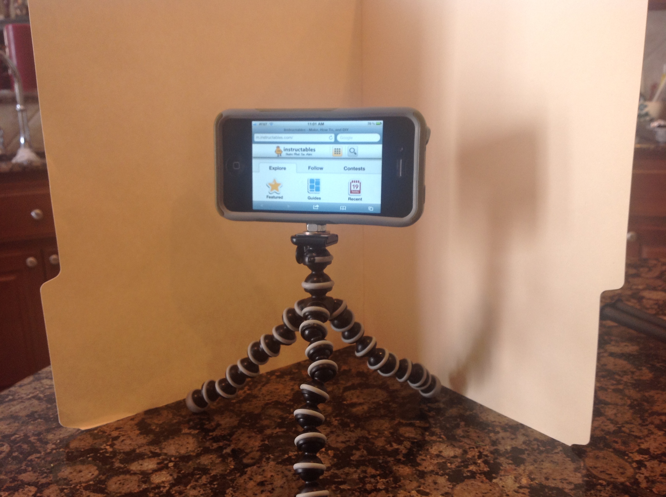 Easy iPhone Tripod Mount