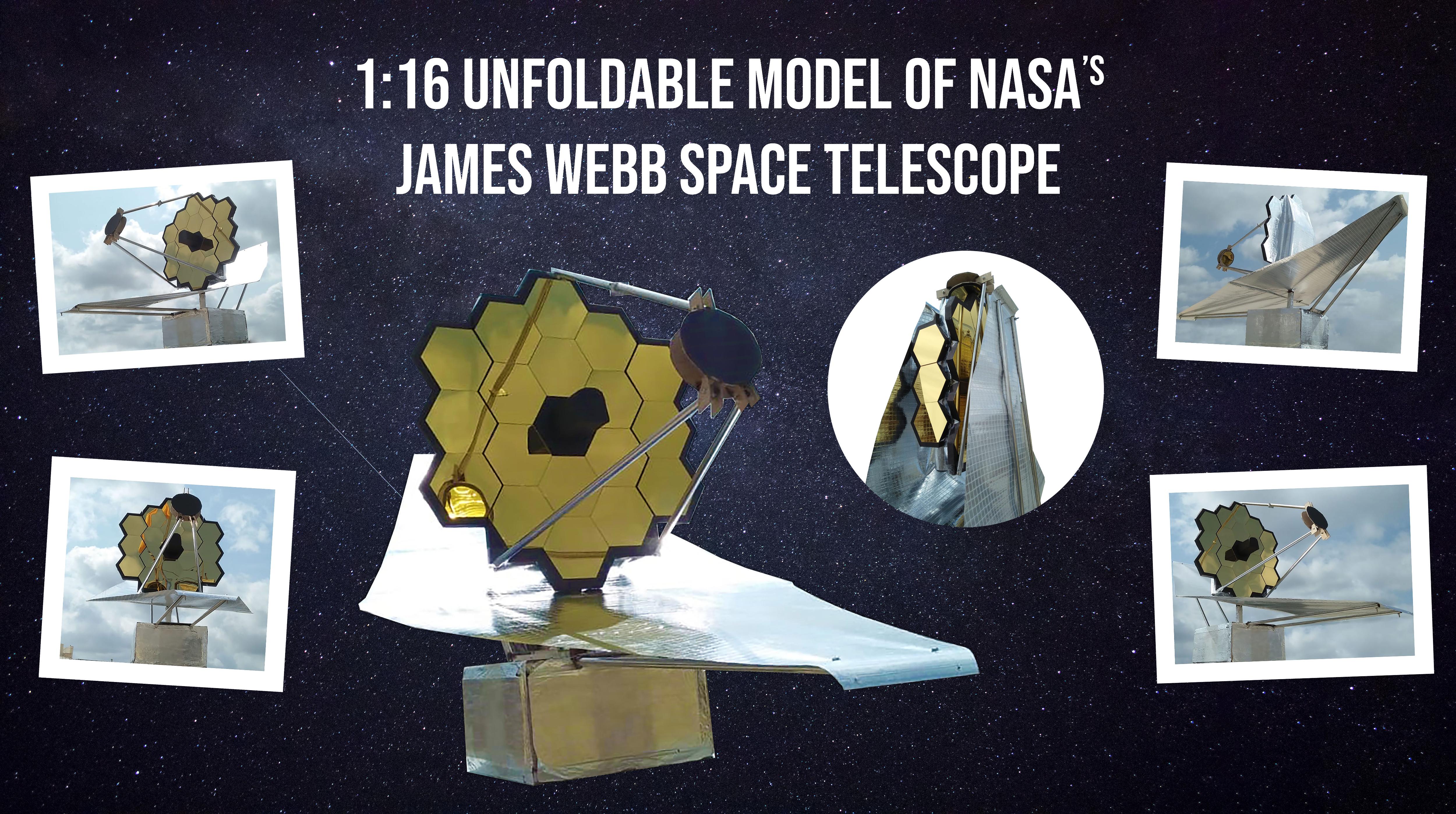 1:16 Unfoldable Model of NASA's James Webb Space Telescope (JWST)