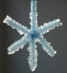 Crystallized Snowflakes (5 inches long)