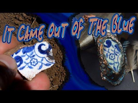 Blue Ceramic China With Blue Patina - Electroforming Experiences