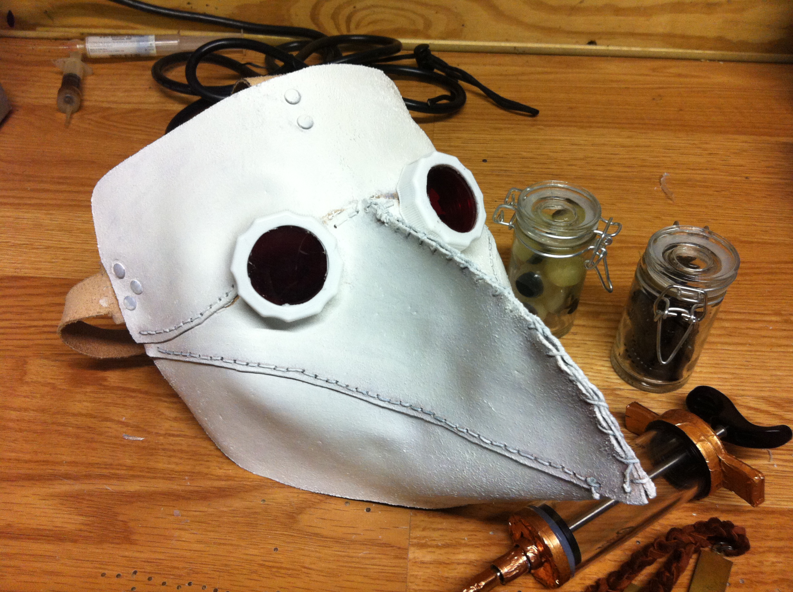 How to Make a Leather Plague Doctor Mask