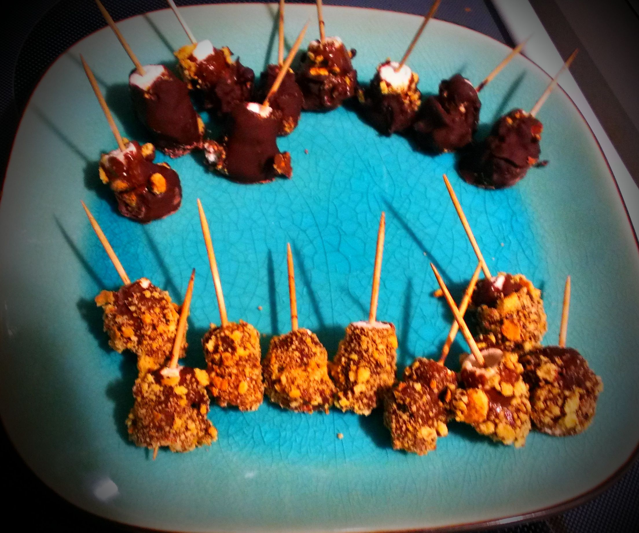 Mini Nutella S'more Truffles On Stick