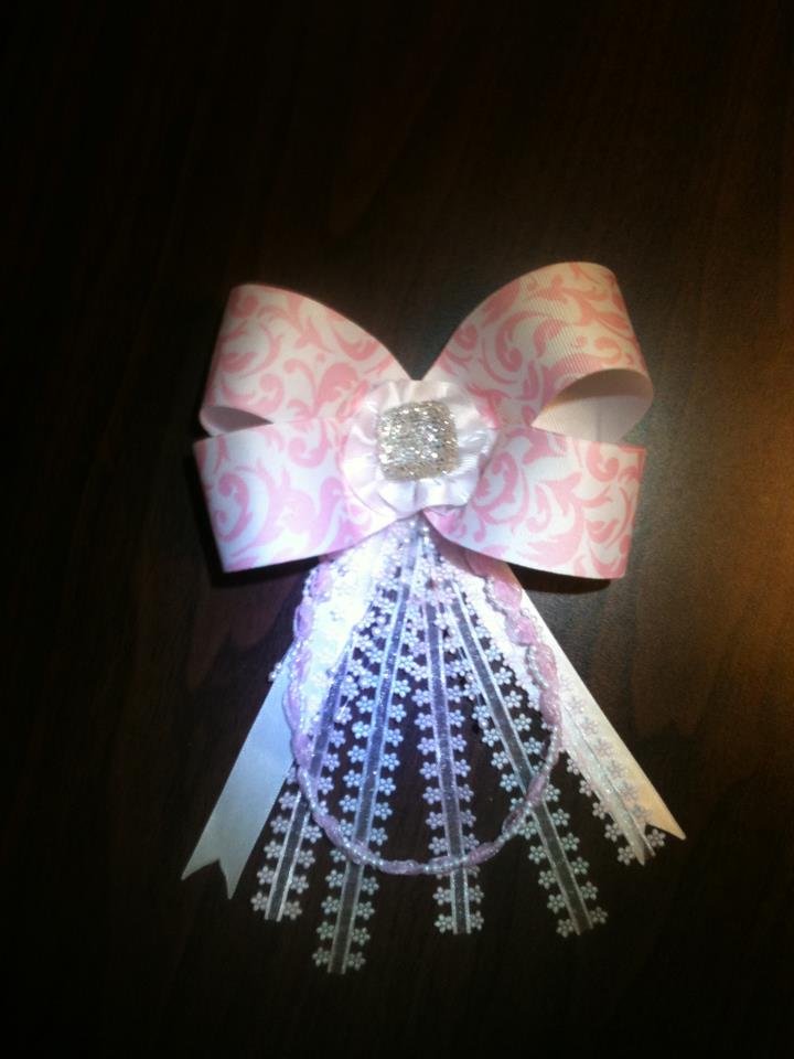 Hair Bow Made for a Girls Pageant