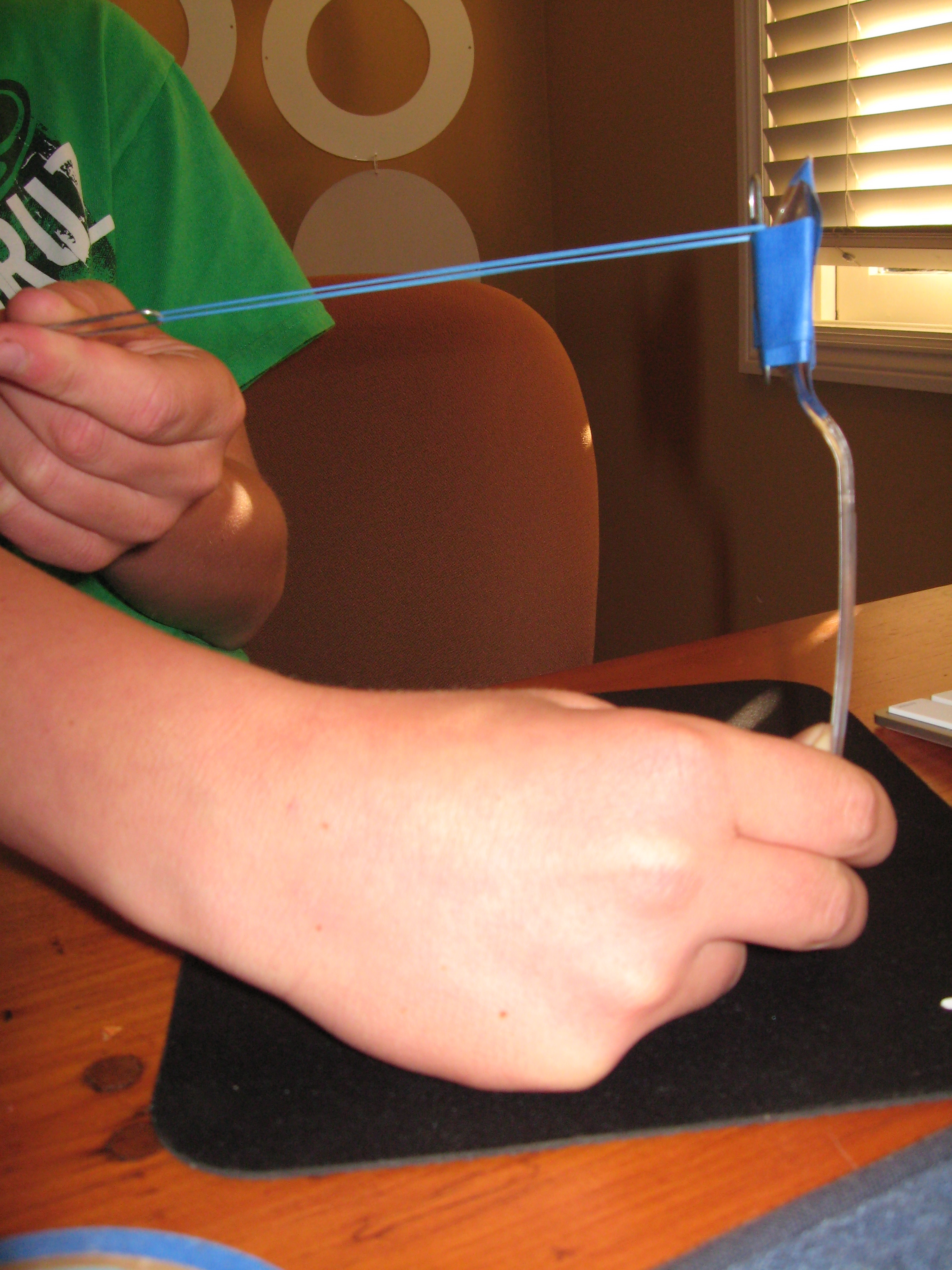 Plastic Spoon Paperclip Launcher