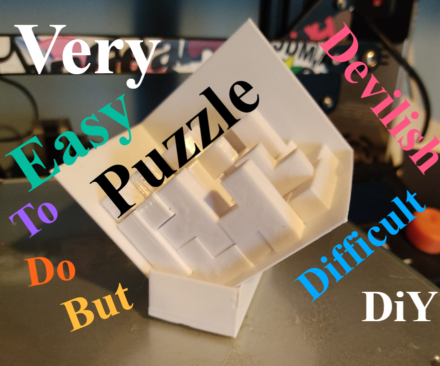Very Easy 3d Puzzle to Do DIY But Devilishly Difficult for Smart People