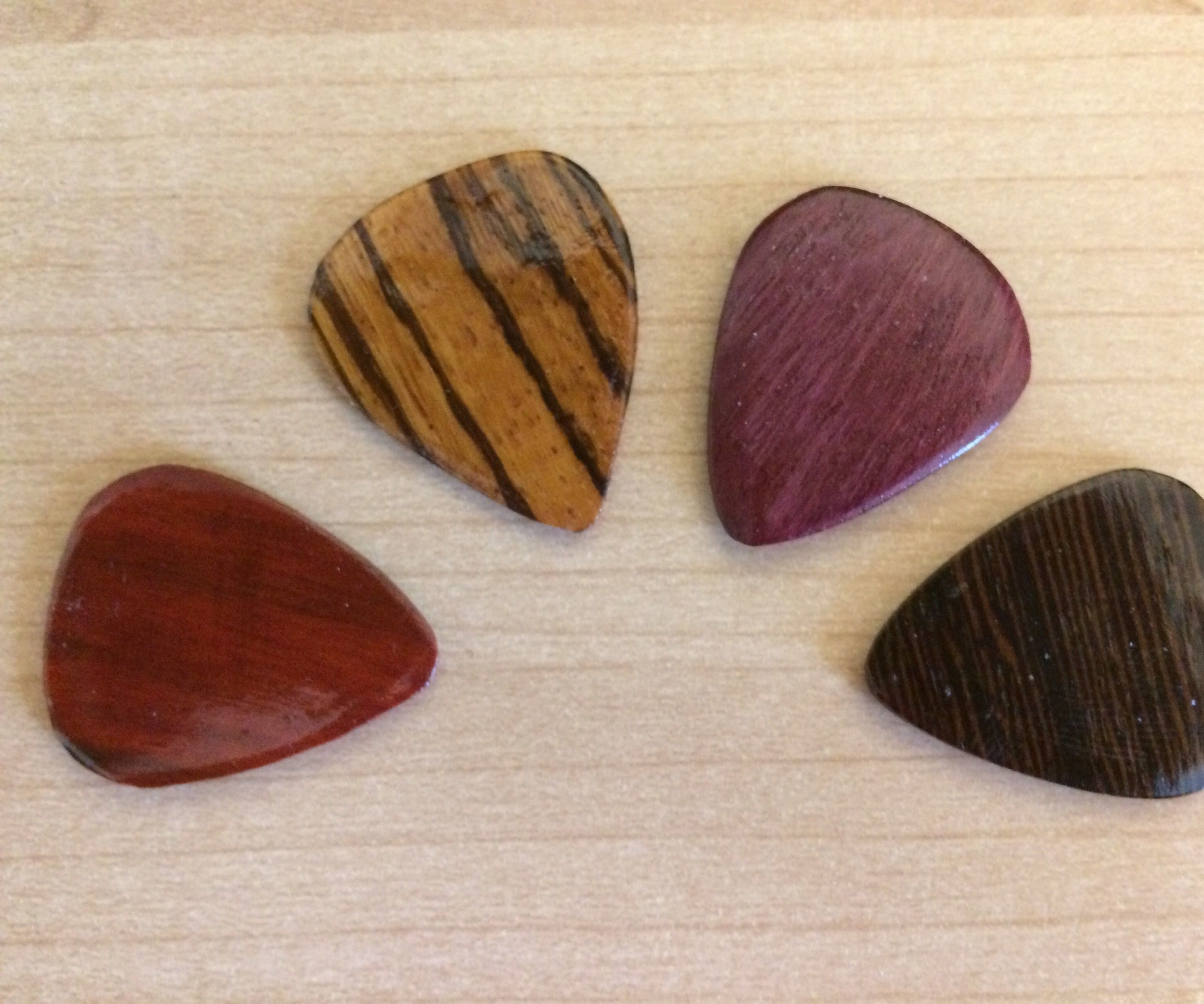  Wooden Guitar Picks