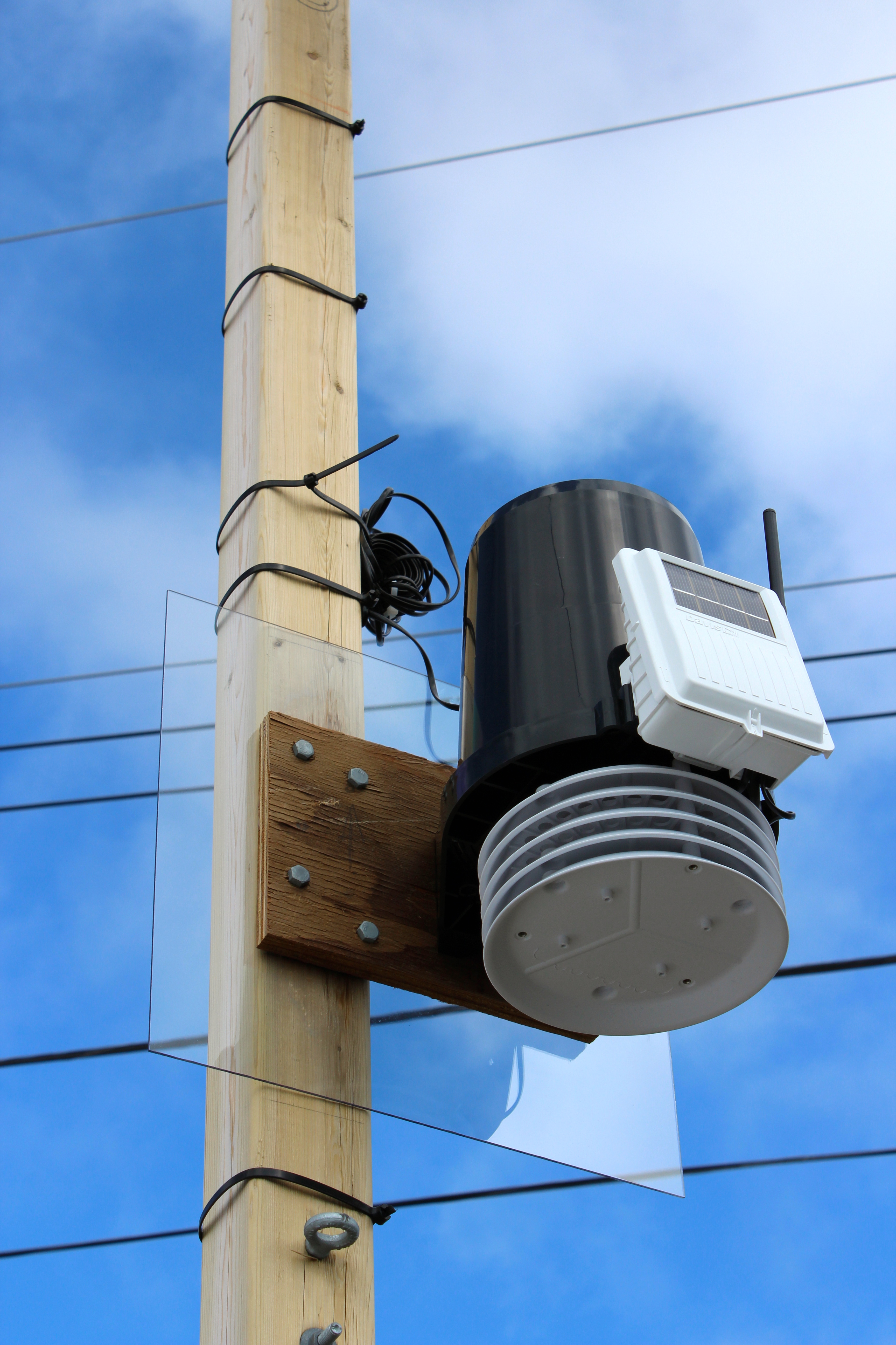 Weather Station Mounted on Tilting Tower