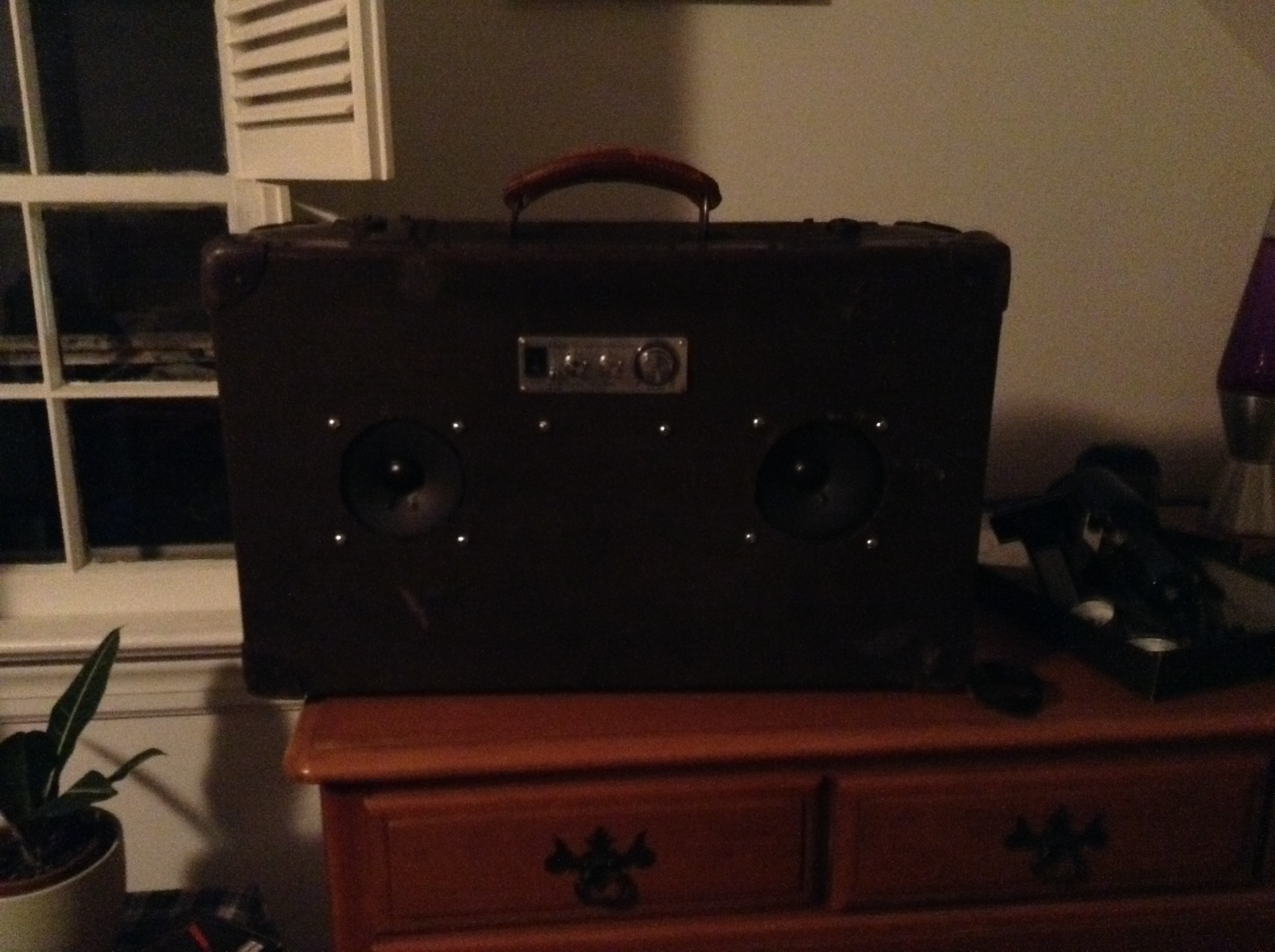 Suitcase Stereo (Now With Battery, Solar, and Bluetooth)