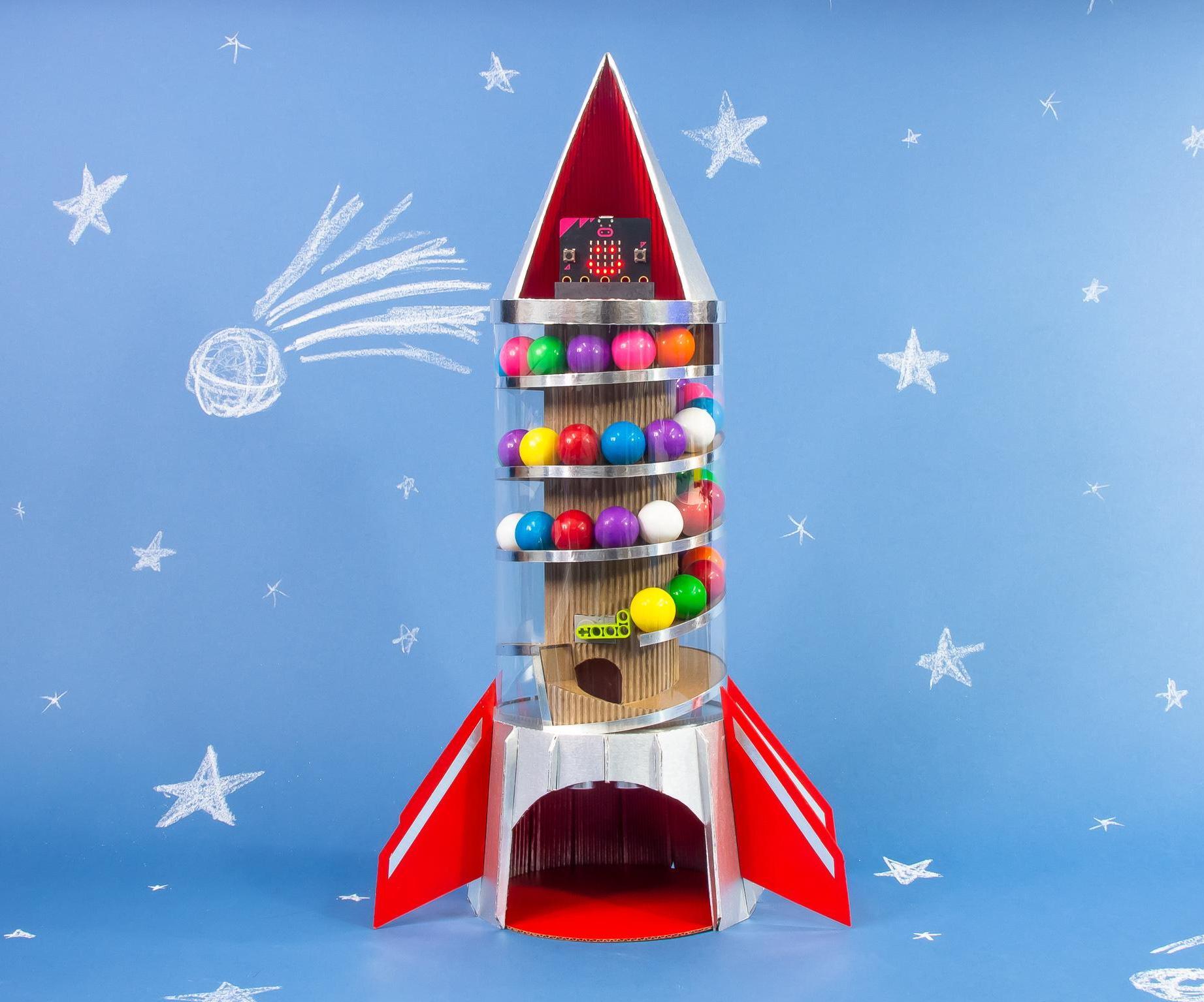 Hands-Free Cardboard Gumball Machine