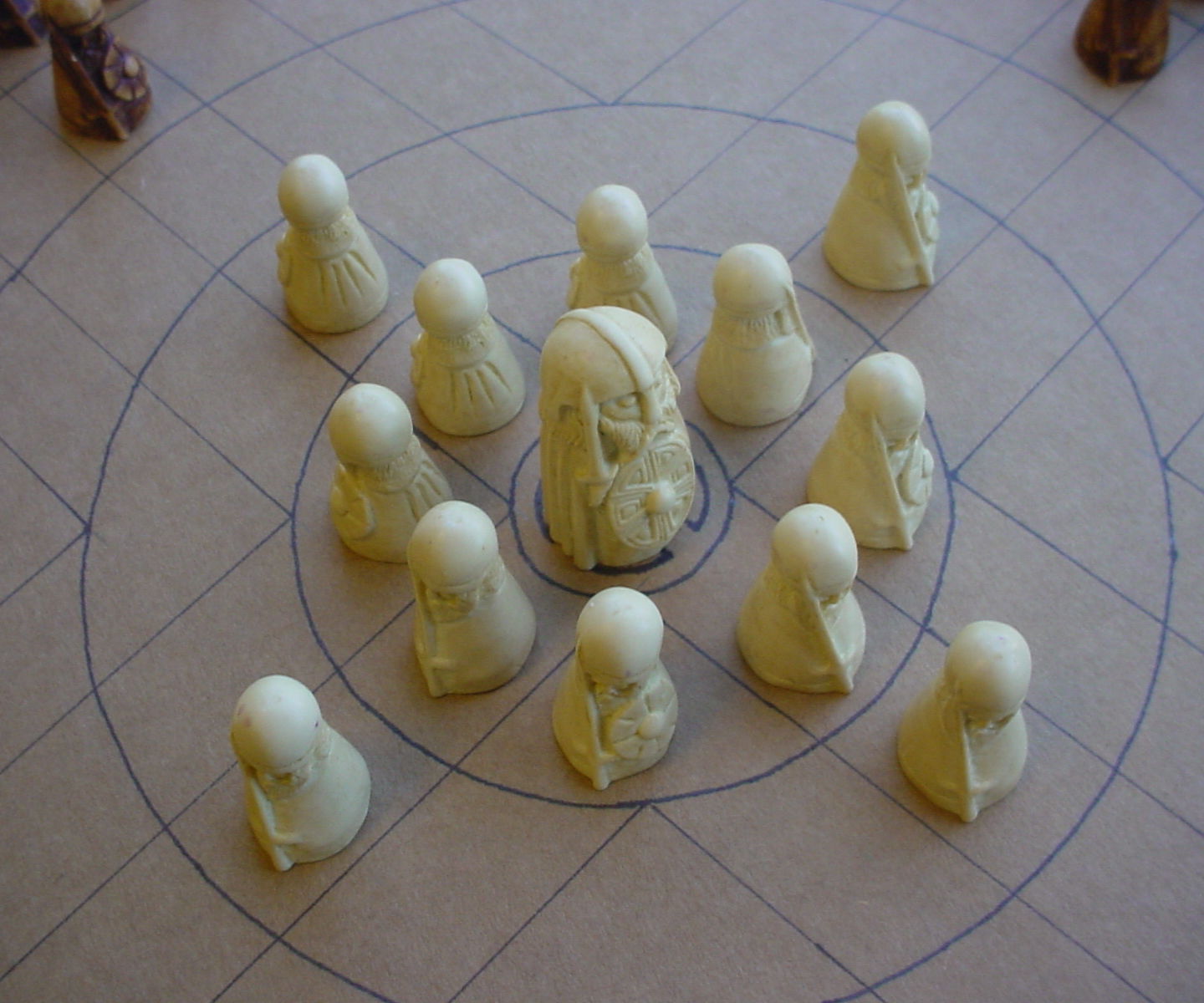 Round Hnefatafl Board