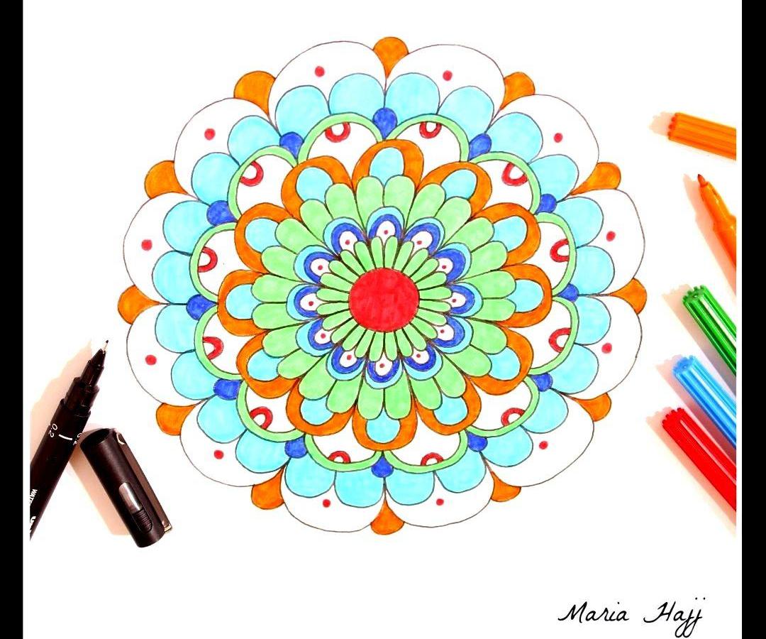 Basic and Simple Mandala Design Tutorial