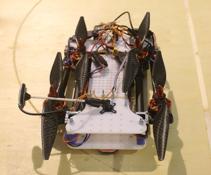 Making of folding quadrocopter frame