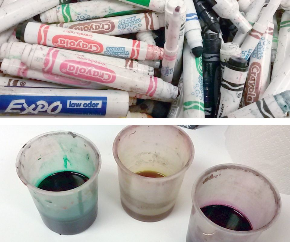 Liquid Watercolors From Dry Markers