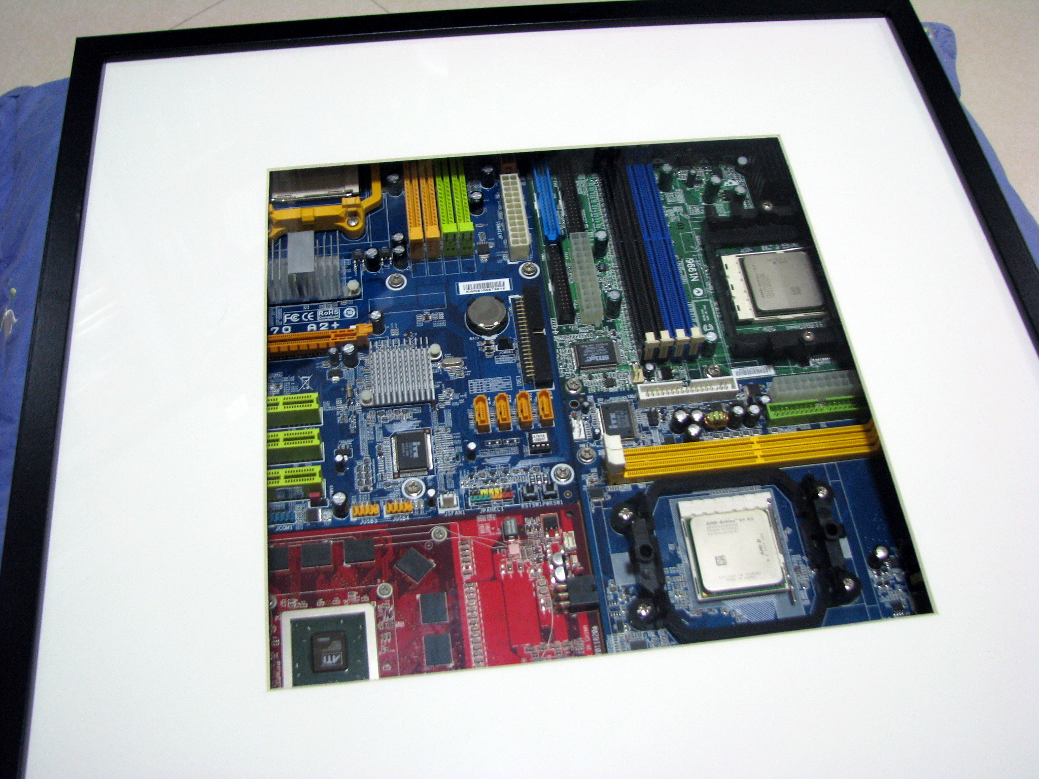 Geeky Art - Old Motherboards in Ikea RIBBA Frame
