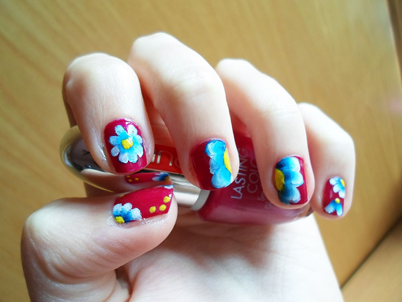 Spring Floral Nail Art