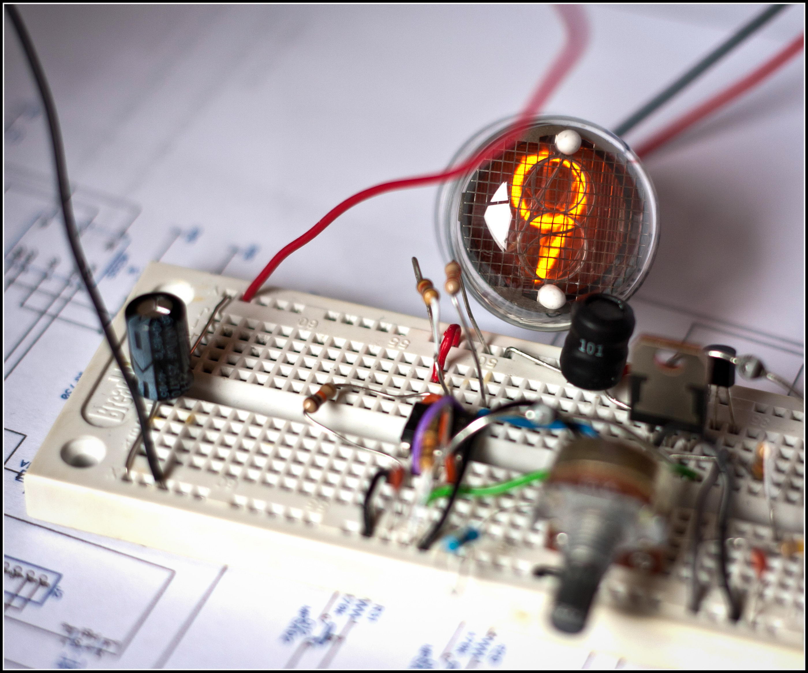 High Voltage Power Supply for Nixie and Valve Tubes