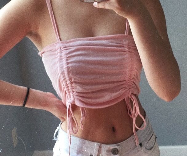 Ruched Tie Tank Top