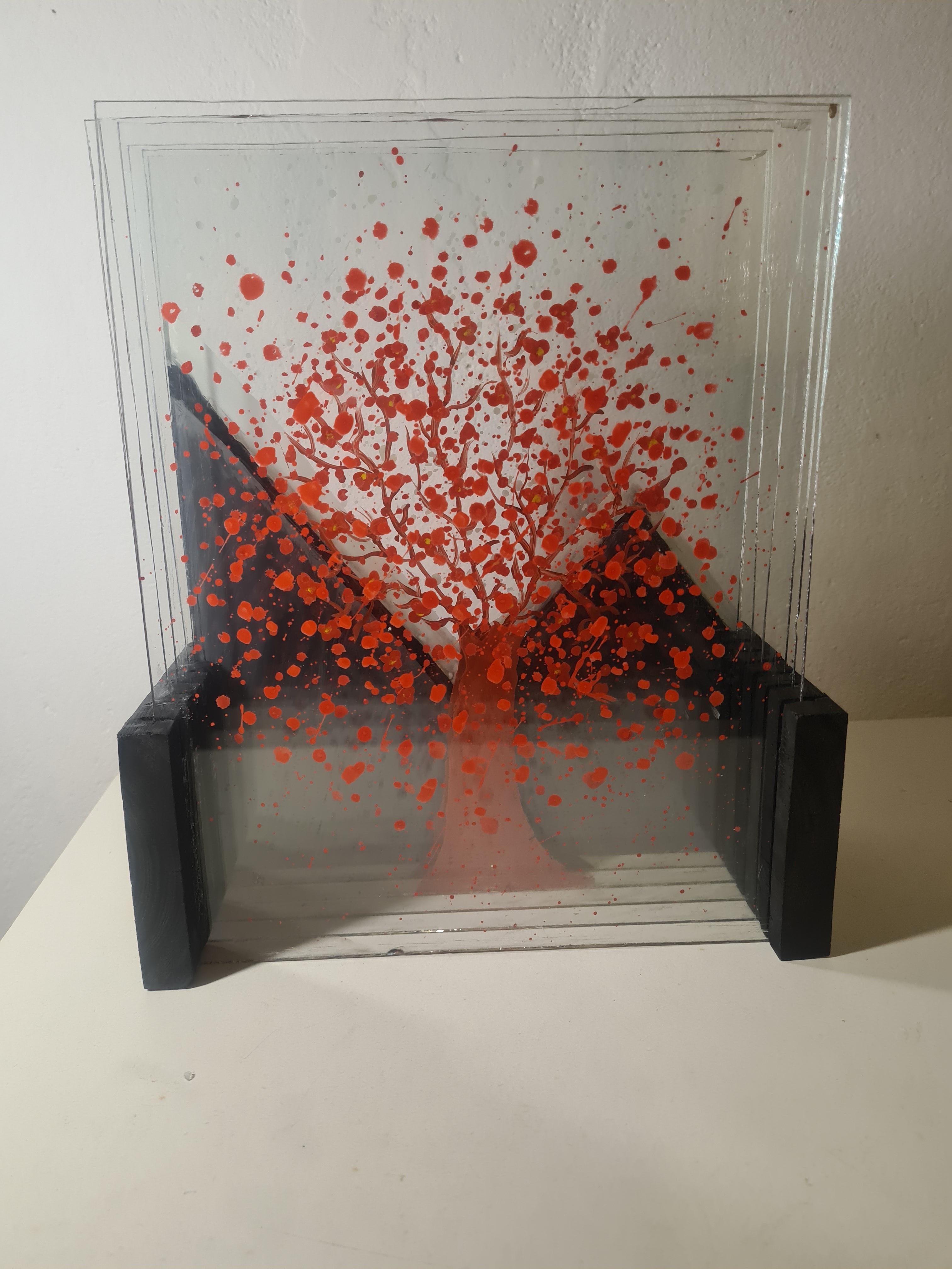 Layered Glass Painting